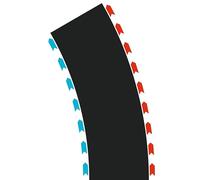 Carrera Hybrid, Track Pack Curves Radius, Extension set with 4 Pieces, 30° Corner Sections, 2 Right and 2 Left Curves, Perfect for Exciting Track Guides