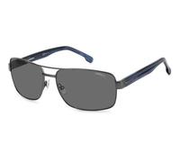 Carrera Man CARRERA 8063/S R80/M9 Sunglasses Steel Rifle barrel Grey Squared Polarized