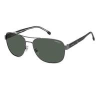 Carrera Man C FLEX 02/G/S R80/QT Sunglasses Metal Rutenio dark Green Squared Normal