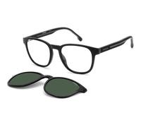 Carrera Man Carrera CA8062/CS 08A/UC Sunglasses Injected Black Green Squared Polarized Clip-on