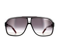 Carrera Men's Aviator Black Red Dark Grey Gradient Sunglasses Carrera Black One Size
