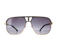 Carrera Men's Aviator Matte Black & Gold Dark Grey Gradient 1062/S Carrera Gold One Size