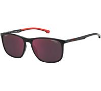 Carrera Men's Black Red Square Sunglasses w/ Mirror Lens - CARDUC004S 0OIT AO