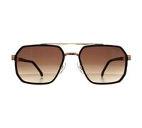 Carrera Men's Rectangle Matte Black Gold Black Brown Green Anti Reflex 1069/S Carrera Black One Size