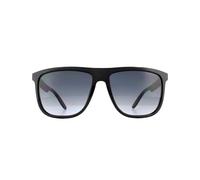Carrera Men's Rectangle Shiny Black Dark Grey Gradient Sunglasses Carrera Black One Size