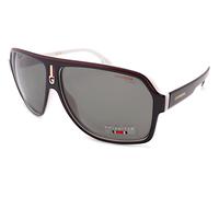 Carrera Polarized Sunglasses Black Red White with Grey Polar Lenses 1001/S 80S