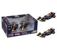 Carrera Pull & Speed 15813025 F1 Red Bull Double Action - Twinpack F1 Cars with Pull-Back Motor With Verstappen & Perez, Formula 1 Red Bull License, Scale 1:43, from 3 Years