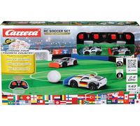 Carrera RC 370430045 2,4GHz Carrera RC Soccer Set - World Championship - With Playing Field, 2 Mini RC Cars - Goals, Ball and Stickers, Racing Action Meets Football Game, For Children from 6 Years
