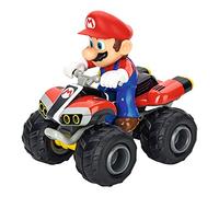 Carrera RC Mario Kart Mario Quad Remote Controlled Car, Offroad Action, Scale 1:20, Original Nintendo Licence, Up to 9 km/h, 30 min Driving Time, Rechargeable Battery