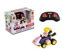 Carrera RC Mario Kart Mini RC Peach, For Children and Adults, Boys & Girls, Unique Original Licence, Instant Driving Fun with Ready to Run, Pink