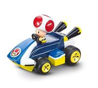 Carrera RC Mario Kart Mini RC Toad, For Children and Adults, Boys & Girls, Unique Original Licence, Instant Driving Fun with Ready to Run, Authentic Mario Kart Experience, Blue