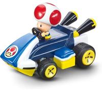 Carrera RC Mario Kart Mini RC Toad, For Children and Adults, Boys & Girls, Unique Original Licence, Instant Driving Fun with Ready to Run, Authentic Mario Kart Experience, Blue