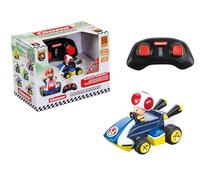Carrera RC Mario Kart Mini RC Toad, For Children and Adults, Boys & Girls, Unique Original Licence, Instant Driving Fun with Ready to Run, Blue