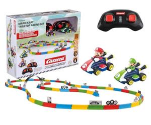 Carrera RC Mario Kart Tabletop Racing Set - With Mario & Luigi 1:43 Scale - Up To 5 Kmh, Ready-To-Run, All Batteries Included, Suitable For Ages 6 Years+