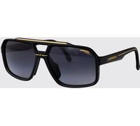 CARRERA Rectangular Aviator Acetate Sunglasses with Double Bridge - Size: 61 - male