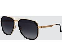 CARRERA Rectangular Metal Aviator Sunglasses with Double Bridge - Size: 58 - female