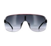 Carrera Shield Black Crystal White Red Dark Grey Gradient Sunglasses Black One Size
