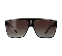 Carrera Shield Black Gold Brown Polarized 22 Sunglasses