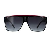 Carrera Shield Black Red Gold Dark Grey Gradient 22 Sunglasses Carrera Black One Size