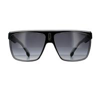 Carrera Shield Black White Dark Grey Gradient Sunglasses