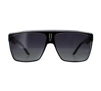 Carrera Shield Black White Grey Gradient Polarized 22 Sunglasses Carrera Black One Size