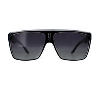 Carrera Shield Black White Grey Gradient Polarized 22 Sunglasses Carrera Black One Size