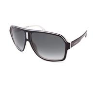 Carrera Sunglasses Black over White with Grey Gradient Lenses 1001/S P56