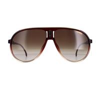 Carrera Sunglasses Champion 65/N 7W5/HA Burgundy Shade Brown Gradient