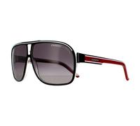 Carrera Unisex's Grand Prix 2 9O T4O Sunglasses, Bkcr Bkwhred/Dark Grey Sf, 64