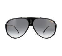 Carrera Aviator Mens Black Dark Grey Gradient Sunglasses - One Size