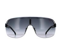 Carrera Sunglasses Topcar 1/N T5C 9O Black Crystal White Blue Dark Grey Gradient