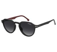 Carrera Unisex CARRERA 314/S GUU/9O Sunglasses Acetate Black Grey Round Normal Shaded