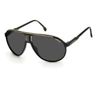Carrera Unisex CHAMPION65/N 807/IR Sunglasses Plastic Black Grey Pilot