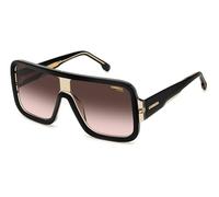 Carrera FLAGLAB 14 Black Beige/Brown Shaded Blue Mirror 62/11/145 unisex Sunglasses