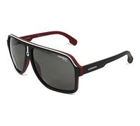Carrera Unisex's 1001/S Sunglasses, Matt Black Ruthe Crystal Red/Grey Grey, 62