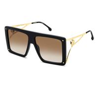 Carrera Woman CA UNICA/SE 807/86 Sunglasses Acetate Black Black Squared Normal Shaded