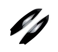 CARRERAS Pair Headlight Eyebrow Cover Head Lamp Eyelids Sticker Trim Fit For Volkswagen GOLF 5 MK5 GTI R 2005 2006 2007 Headlight Eyebrows (Color : Gloss Black)