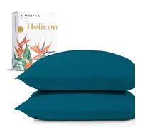 Carressa Linen 100% Egyptian Cotton Pillow Cases King Size Set of 2 - Luxury 1500 Thread Count Sateen Teal Pillow Covers, Soft & Breathable 5 Star Hotel-Quality Pillowcases, Fits King Pillows