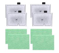 Carreuty Compatible with Interpet CF1 Filter 3 Month Service Kit, CF1 Filter Fish Tank Filter Cartridges for Aquarium Maintenance, 4 X Filter Cartridges + 4 X Algaway Pads