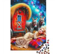 Carriage 1000 Pieces Jigsaw Puzzles For Adults Family Challenge Toys Stress Relieving Entertainment Exercise The Memory of The Brain for Adults And Kids, Age 12 Years Up 300pcs (40x28cm)