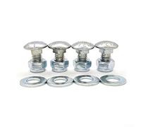 Carriage Bolt and Nut Kit 4 Pack for Snow Blower For Shave Plate Scraper Bar Replacement with Cross Reference to 784 5581A 790 00120 0637