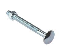 Carriage Bolt & Nut ZP M8 x 160mm Bag 10