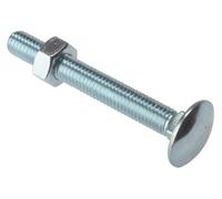 Forgefix Carriage Bolt & Nut ZP M8 x 65mm Bag 10 FORCB865G