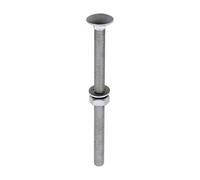 Carriage Bolts Hex Nuts & Form A Washers - Dome - Exterior - Silver Timco Silver One Size