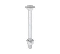 Carriage Bolts Hex Nuts & Form A Washers - Dome - Exterior - Silver Timco Silver One Size