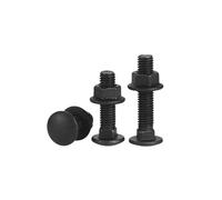 Carriage Bolts Screws, 1set M16 x 40 mm Carriage Bolt and Hex Nut Set,
