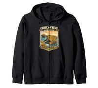 Carrick a Rede Rope Bridge Northern Ireland souvenir Irish Zip Hoodie
