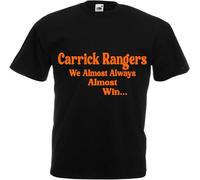 Carrick Rangers Irish Ireland Football Tshirt Almost Always Win Team Husband Mens Present Gift Shirt Premium Soccer League Club Black