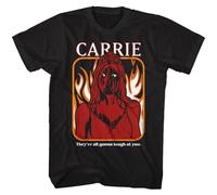 Carrie 1976 Horror Movie Quote They're All Going to Laugh at You Men's T Shirt Black