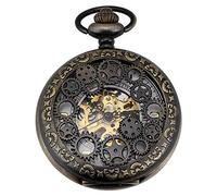Carrie Hughes Gears of Destiny Pocket Watch Steampunk Gear Hand-Wind Roman Numerals Antique Chain CHPWK221